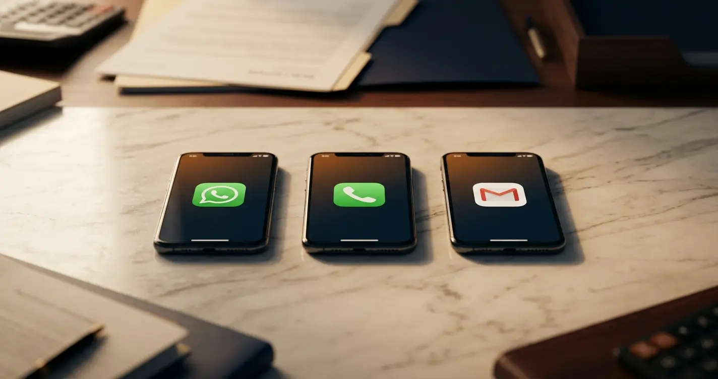 Emlakçı için WhatsApp, telefon ve e-posta iletişim kanalı seçim rehberi